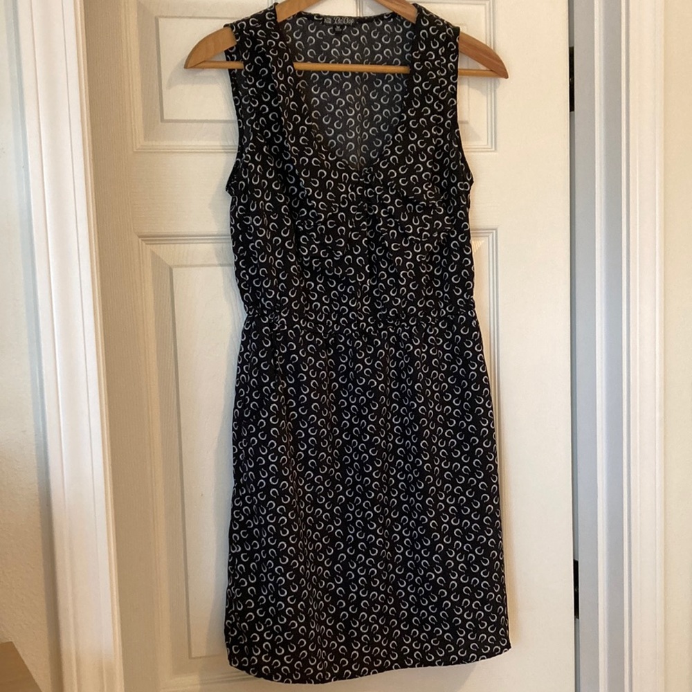 Black horseshoe print dress by BeBop (size M)